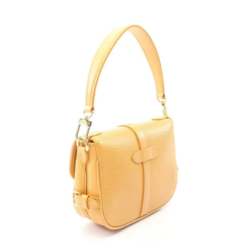 Louis Vuitton Yellow Leather Epi Saumur Handbag